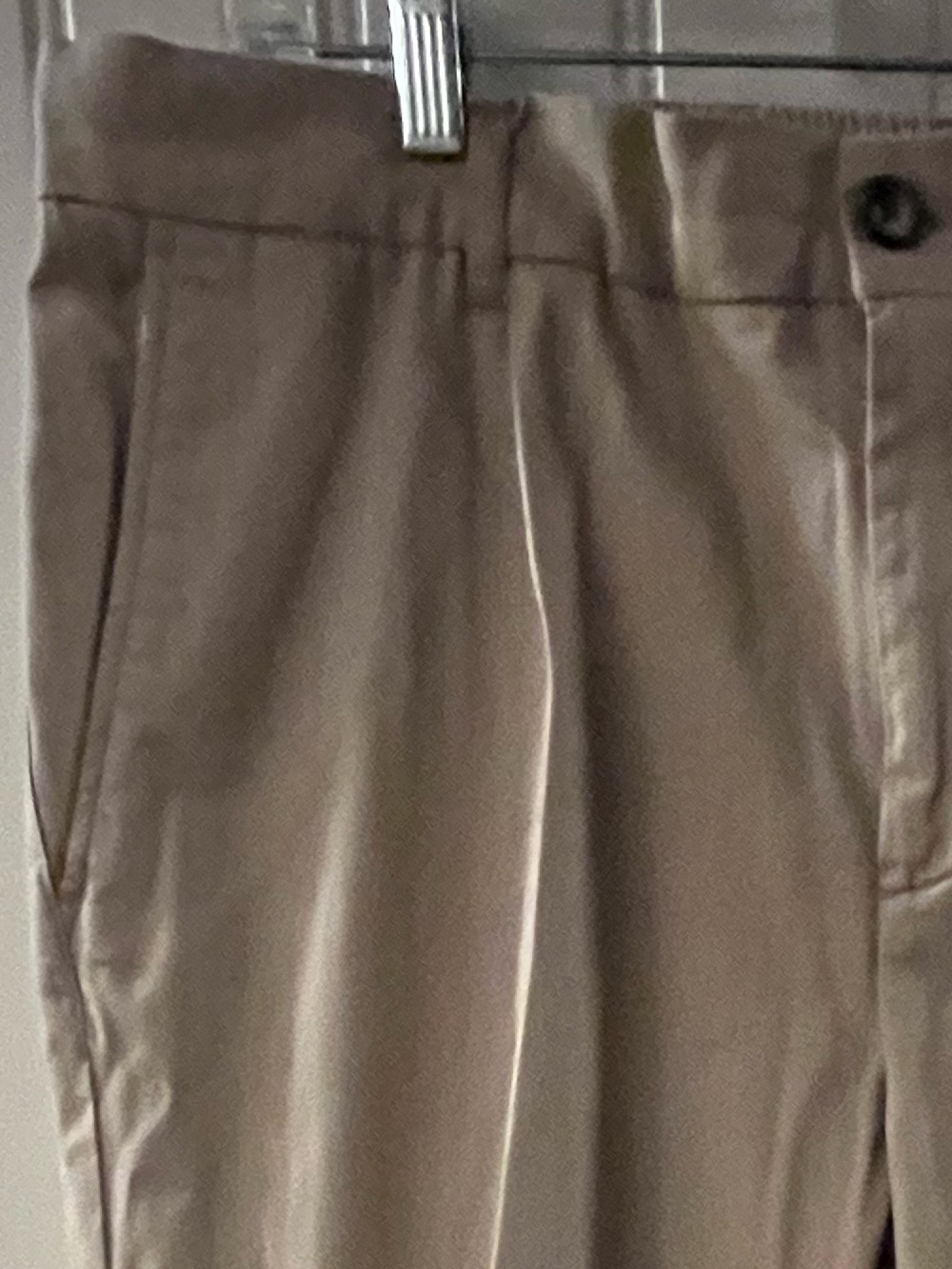 Ted Baker London Relaxed Back-Elastic Subtle Stripe Tan 1-Pleat Chinos, 36R